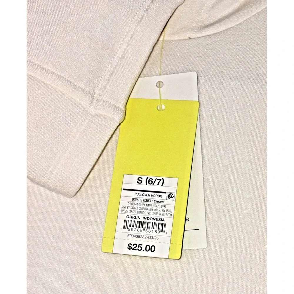 All In Motion Pullover Hoodie in Cream - Super Soft - Girls S (6/7)